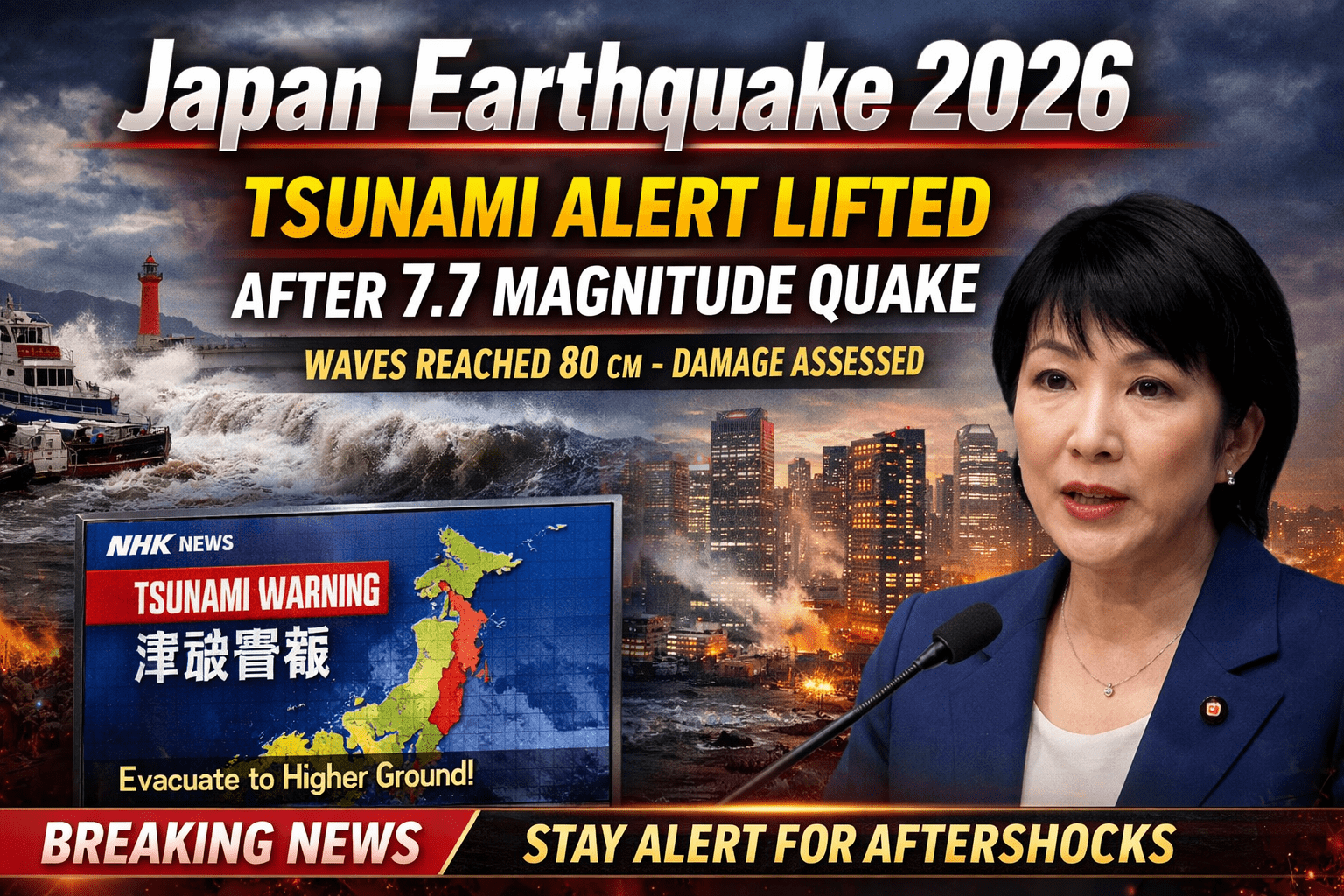 Japan Lifts Tsunami