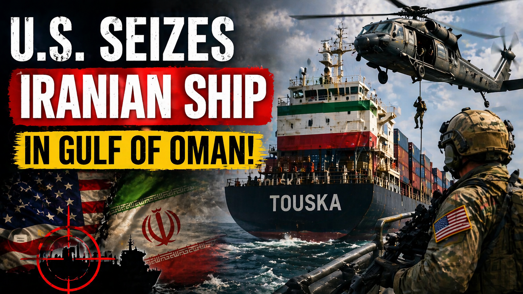 US Seizes Iranian Ship Touska in Gulf of Oman, Escalating Tensions