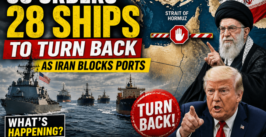 US Orders 28 Ships to Turn Back
