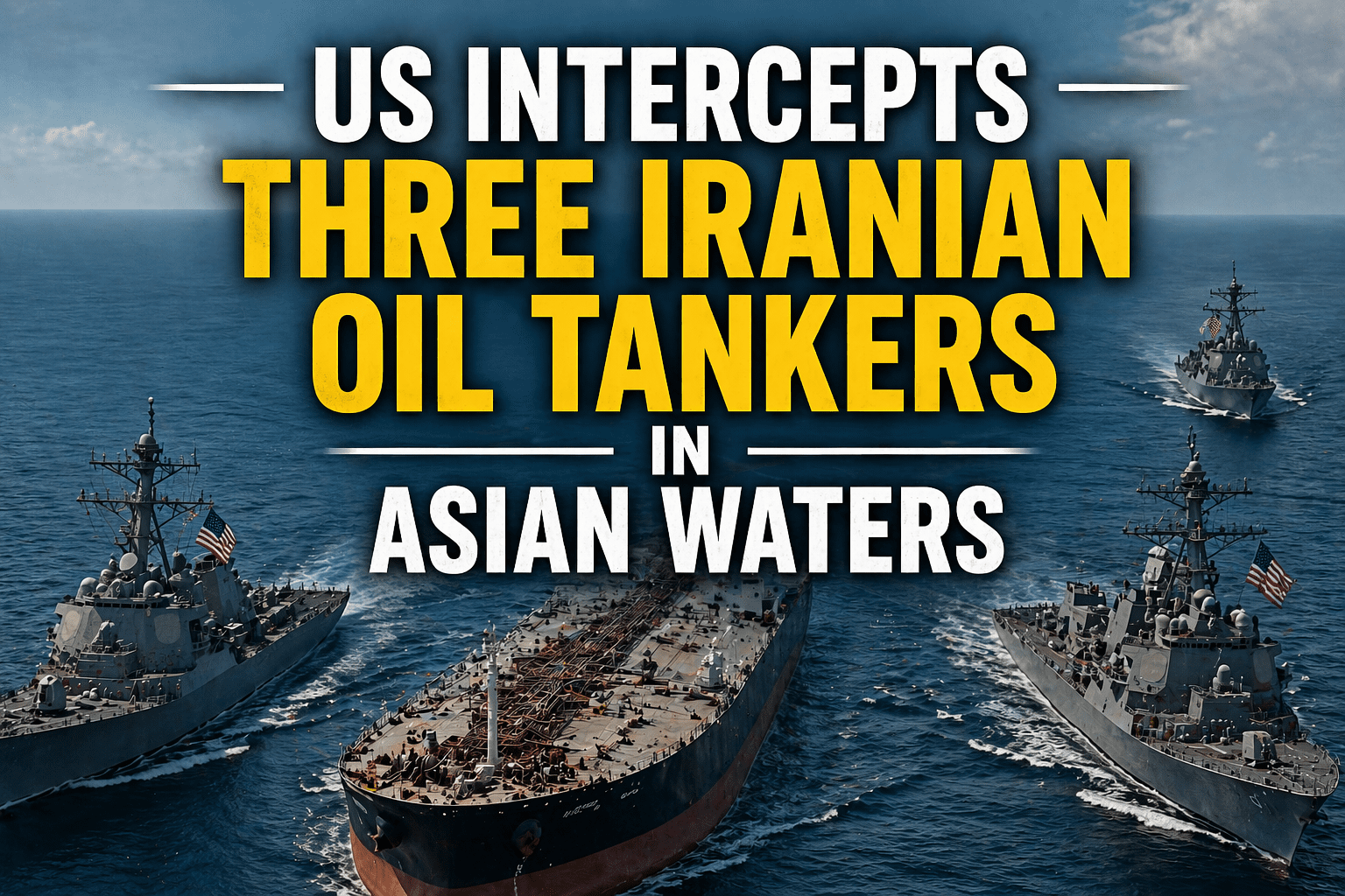 US Intercepts Iranian Oil Tankers in Asian Waters Amid Escalating Maritime Tensions