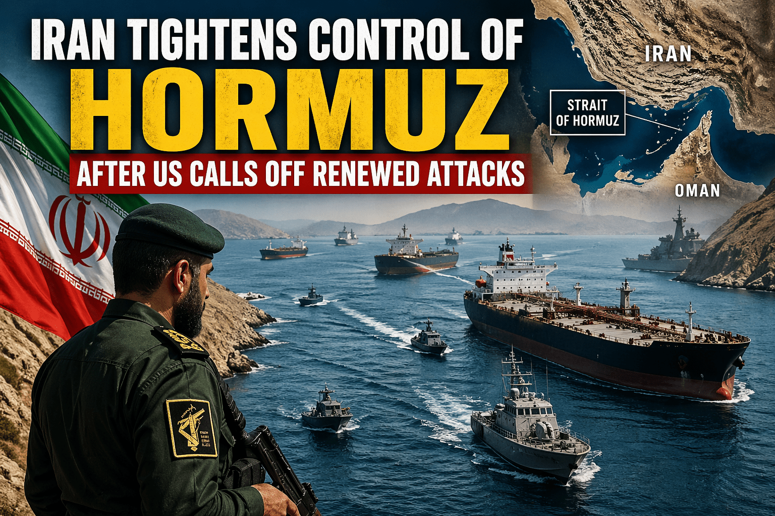Iran Tightens Control of Strait of Hormuz Amid US Ceasefire Pause