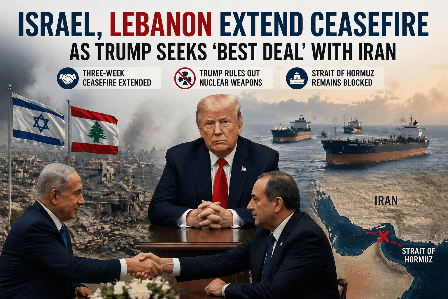 Israel-Lebanon Ceasefire Extended Amid Iran Tensions