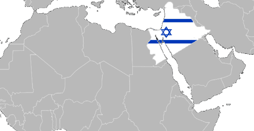 greater Israel's map