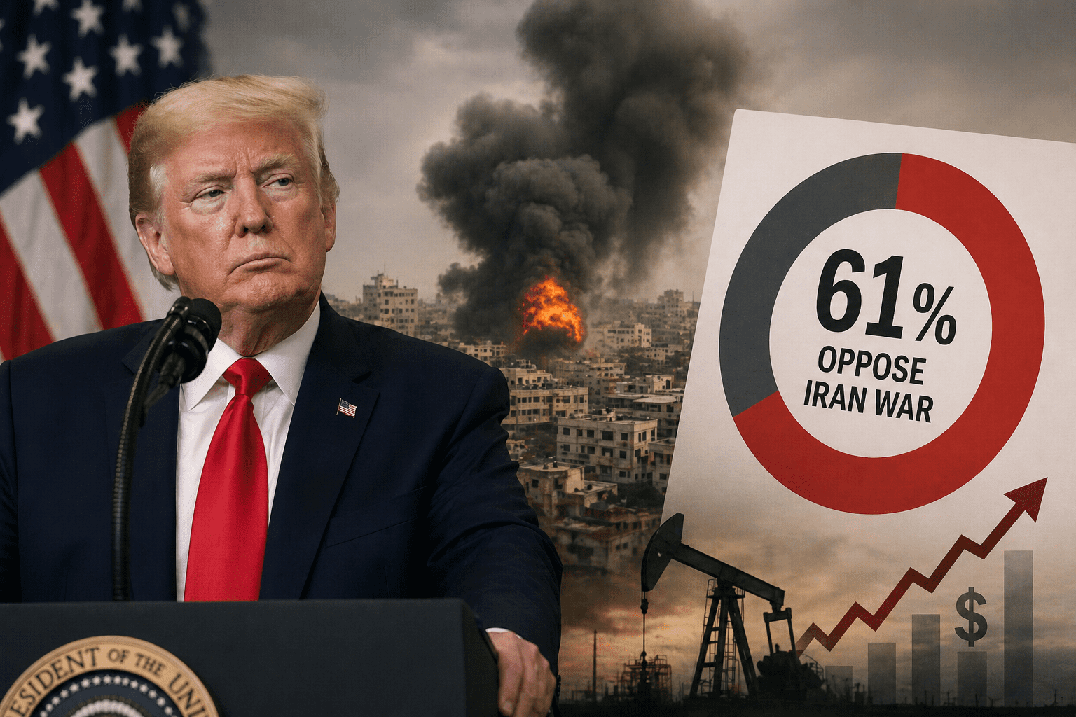 Poll Shows Majority of Americans Oppose Trump’s Iran War