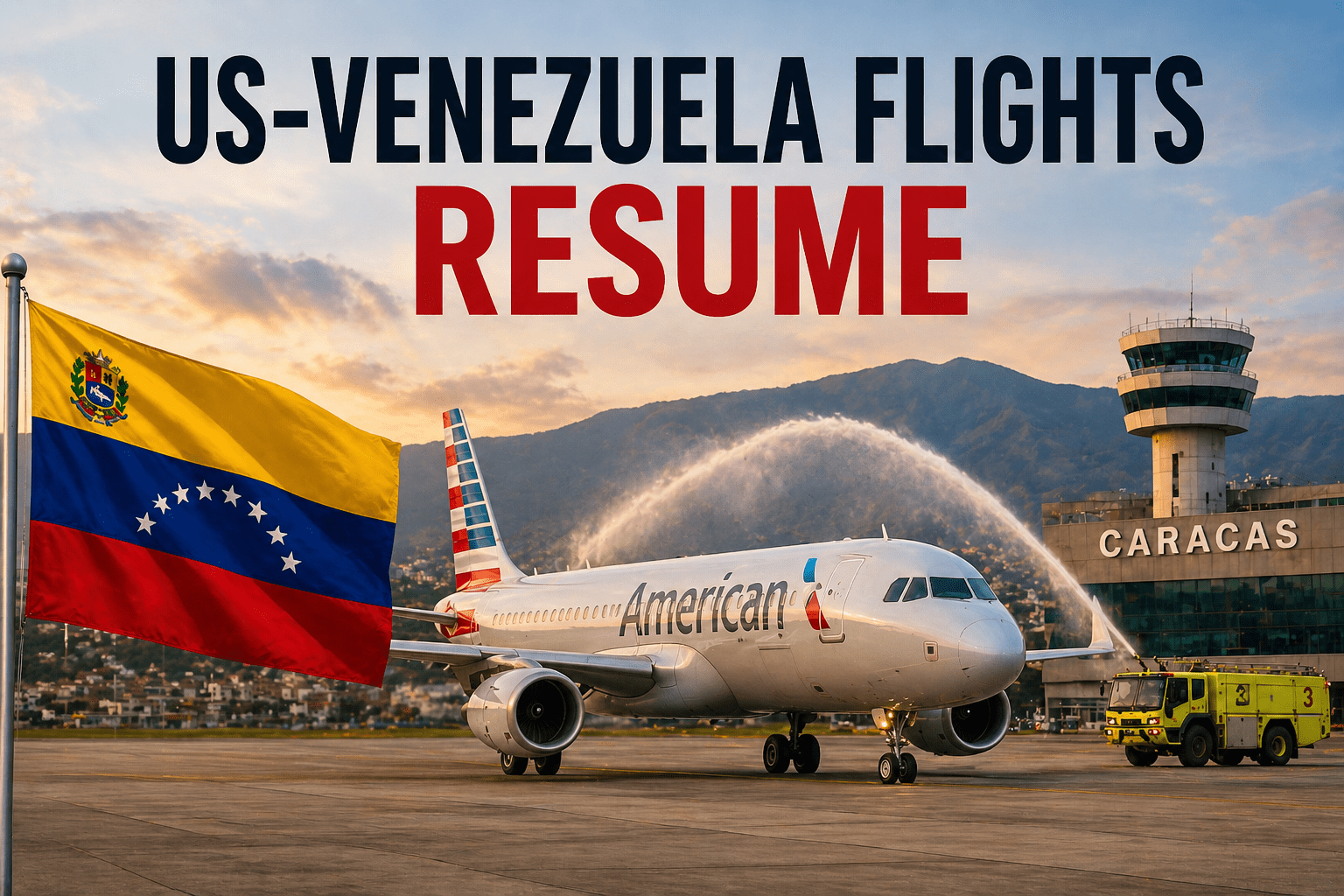 US–Venezuela Flights Resume After 7 Years: First Direct Flight Lands in Caracas